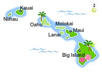 Hawaii Reisen - Karte